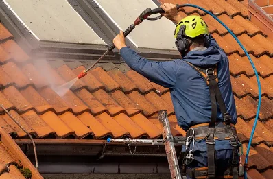 Démoussage et hydrofuge de toiture à Laran